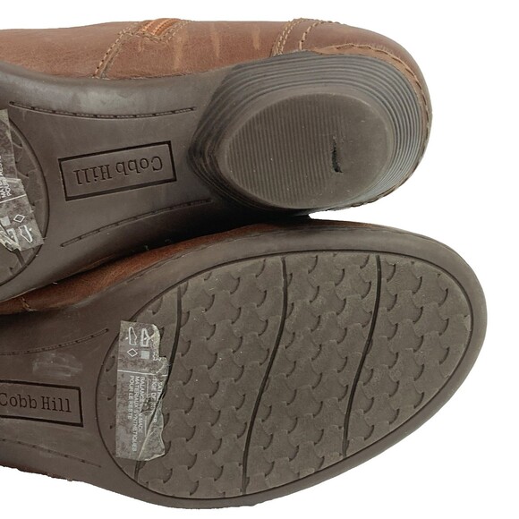 Cobb Hill Laurel Bootie Women's Sz 7.5 Brown Leather Ankle Zip CI1735 *See Flaw* - Picture 9 of 11